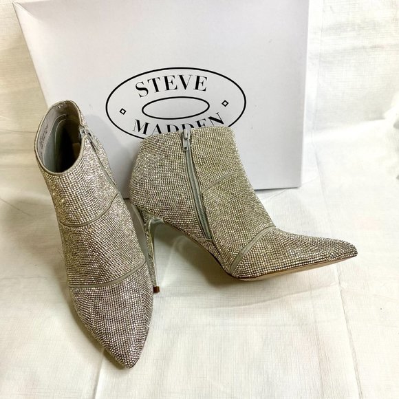 GORGEOUS High-heel Rhinestone Bootie - Picture 12 of 16